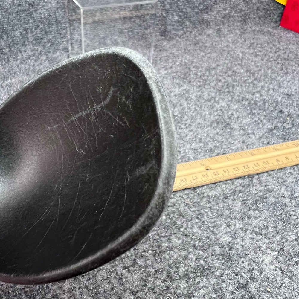Pampered Chef Black Nylon Cooking Solid Spoon # 2349 Heat Resistant 12" - Picture 7 of 7